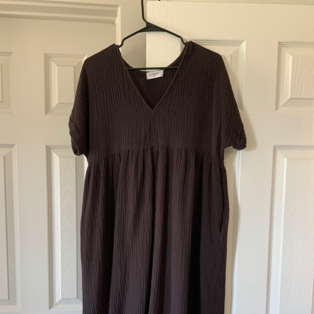 CJLA Reef Dress in Chocolate Brown